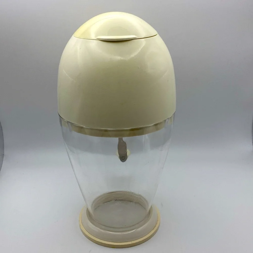 Vintage IKEA Of Sweden Groggy White Manual Hand-Crank Ice Crusher Counter Top